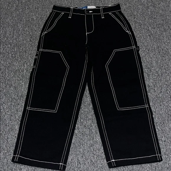 Old Navy Girls High-Waisted Carpenter Pants - Picture 2 of 6